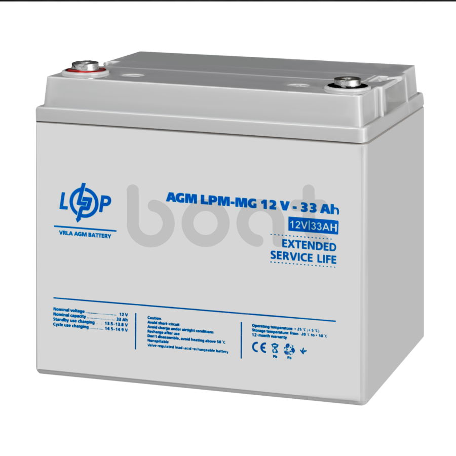 Аккумулятор мультигелевый LogicPower LPM-MG 12V - 33 Ah - изображение  №4