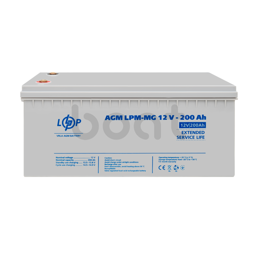 Акумулятор мультигелевий LPM-MG 12V - 200 Ah - зображення №2