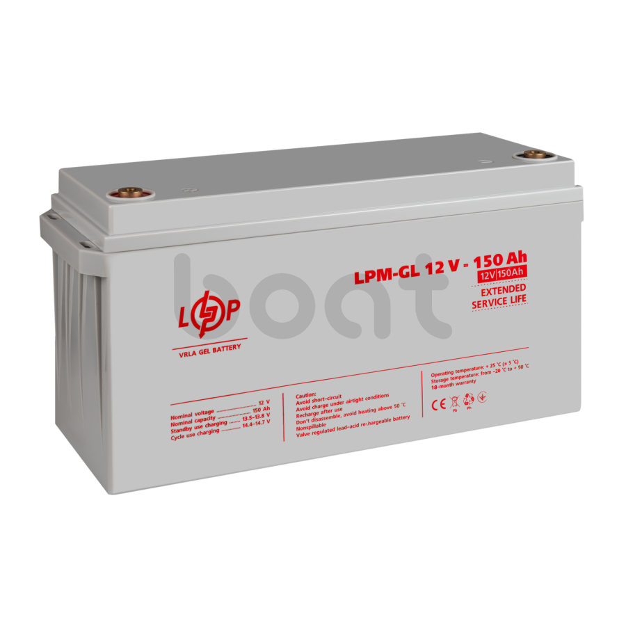 Аккумулятор гелевый LPM-GL 12V - 150 Ah - изображение  №4
