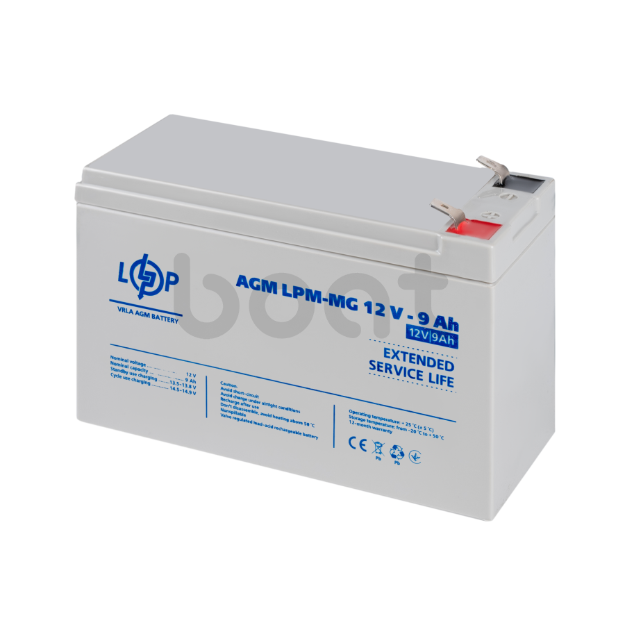Акумулятор мультигелевий LogicPower LPM-MG 12V - 9 Ah - зображення №4