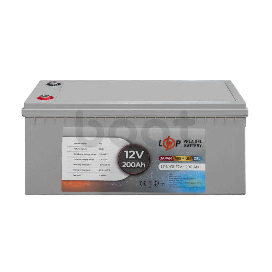 Акумулятор гелевий LPN-GL 12V - 200 Ah - зображення №2