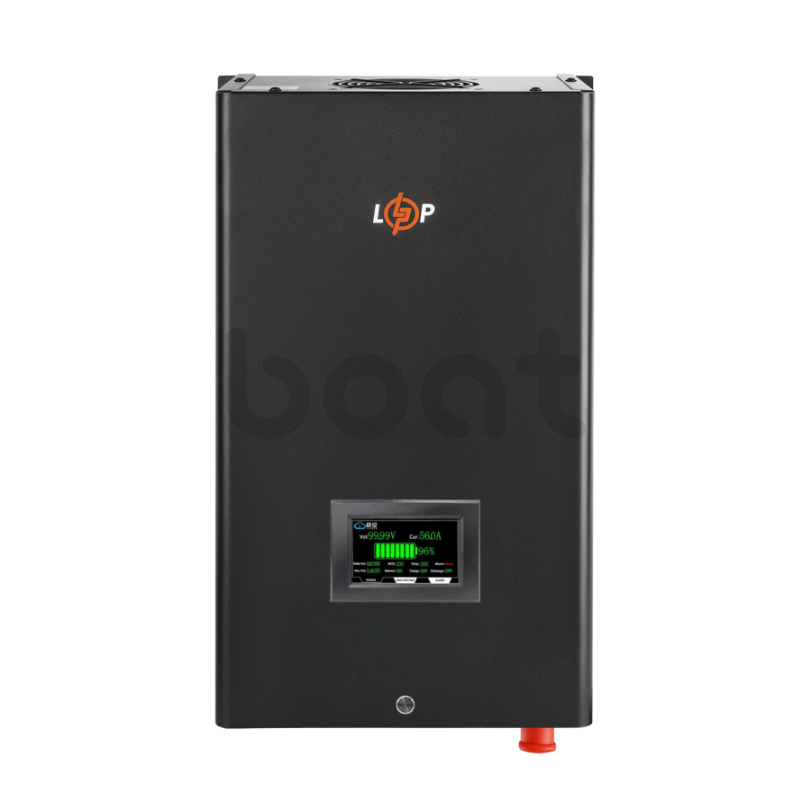 Акумулятор LogicPower LP LiFePO4 12,8V - 280 Ah (3584Wh) (BMS 200A/200А) метал LCD Smart BT - зображення №1