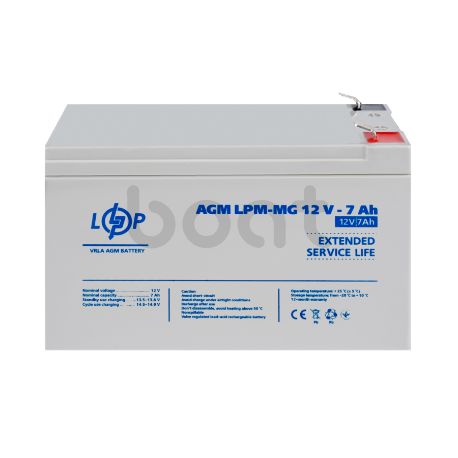 Аккумулятор мультигелевый LogicPower LPM-MG 12V - 7 Ah - изображение  №2