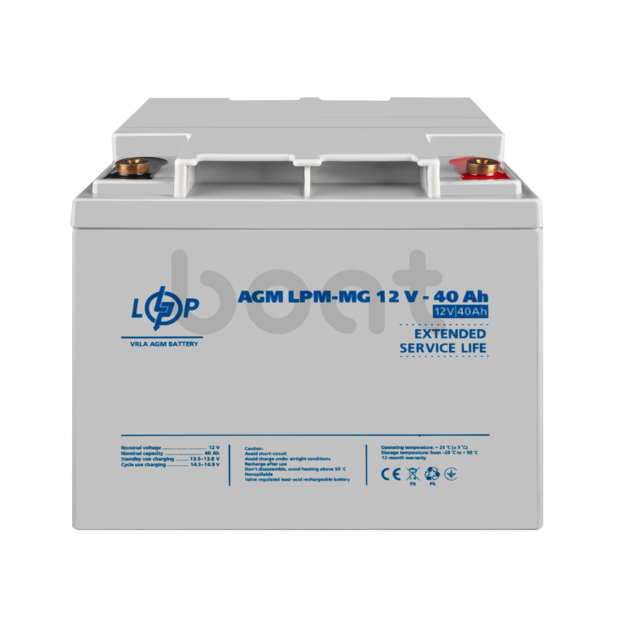 Аккумулятор мультигелевый LogicPower LPM-MG 12V - 40 Ah - изображение  №2