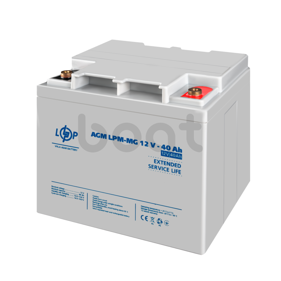 Аккумулятор мультигелевый LogicPower LPM-MG 12V - 40 Ah - изображение  №4