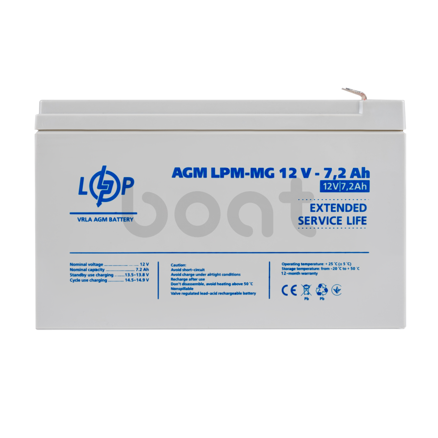 Аккумулятор мультигелевый LogicPower LPM-MG 12V - 7.2 Ah - изображение  №1