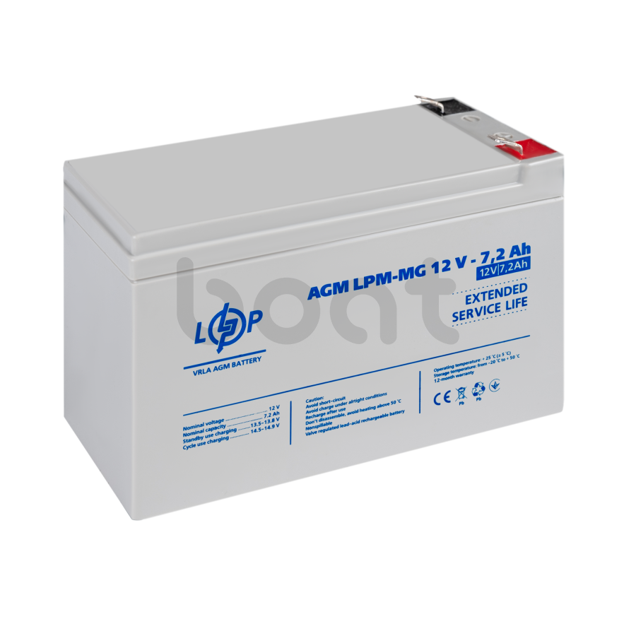 Аккумулятор мультигелевый LogicPower LPM-MG 12V - 7.2 Ah - изображение  №3